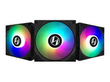 Lian Li ST120 RGB PWM fläktar 3-Pack + Controller - Svart - 120mm