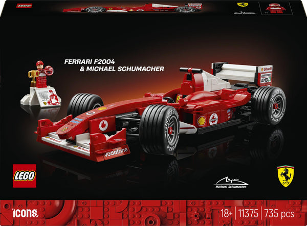 LEGO Icons – Ferrari F2004 og Michael Schumacher