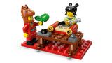 LEGO 80119 – scene med maler og figur i hestekostume