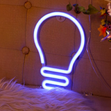 Lampa Neon Led Ljusblå