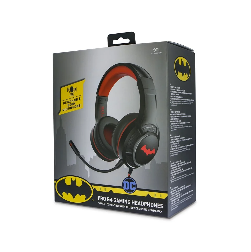 OTL - PRO G4 DC Comic Batman-spelhörlurar (DC0905)