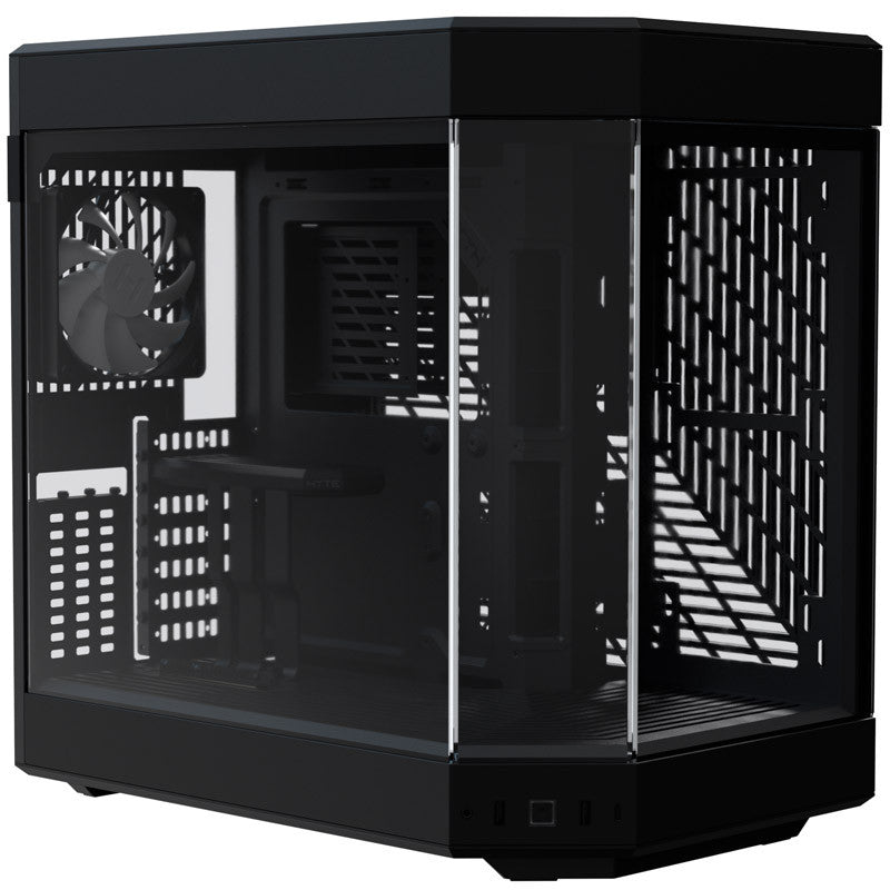 Hyte Y60 Midi Tower - svart/svart, PCI-e 4.0, panoramautsikt över glas