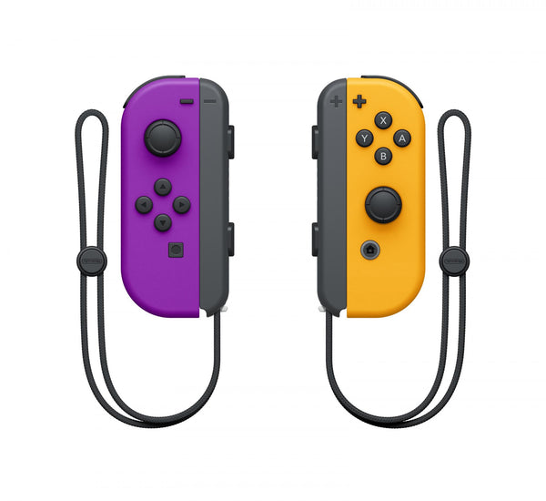 Nintendo Switch Joy-Con-kontrollpar - Neonlila (V) och Neonorange (H)