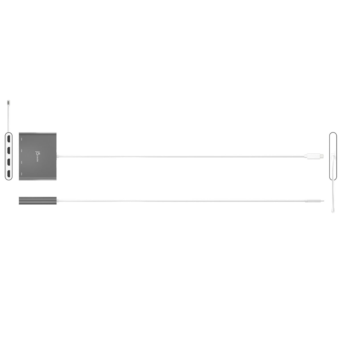 J5 USB-C TO 4 PORT HDMI MULTI MONITOR ADAPTER J5