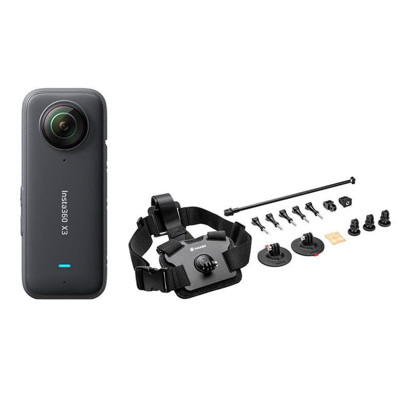 Insta360 X3 Snow Kit 360 Action Cam - Svart