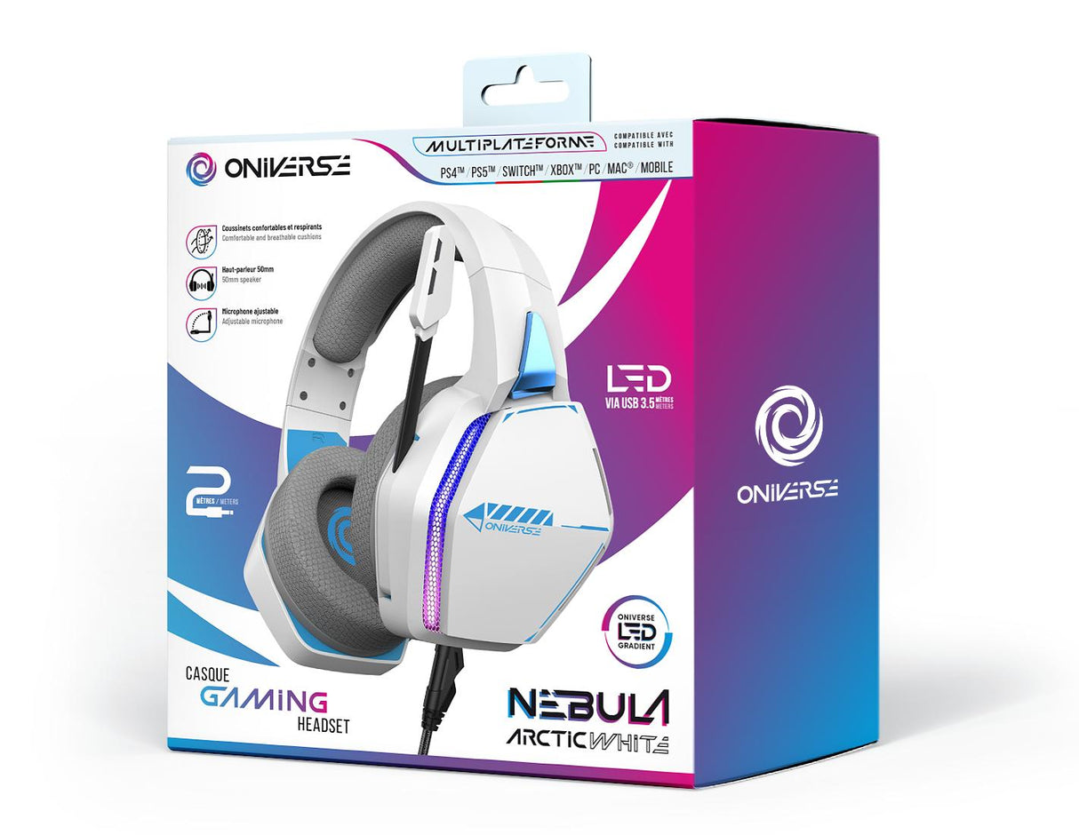 Oniverse Gaming Headset Nebula - Arctic White