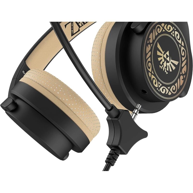 Legend Of Zelda Crest Kids Interactive Headphones Svart