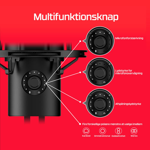 HyperX QuadCast 2 – mikrofon USB (czarny)