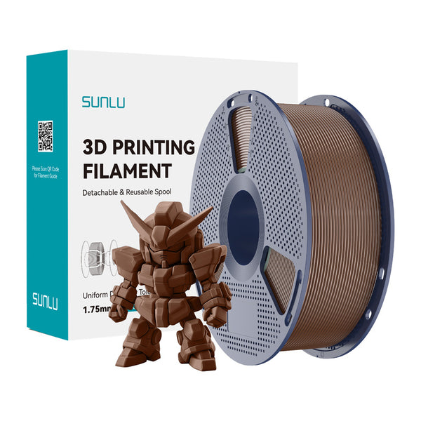 Sunlu PLA+ 2.0 filament – Coffee Brown, 1,75 mm, 1 kg