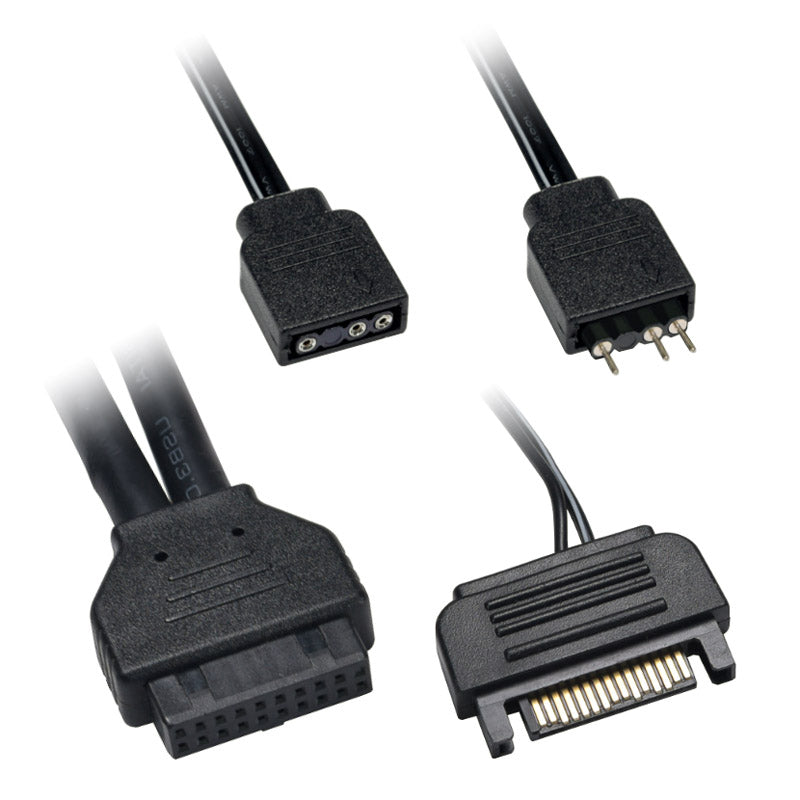 Lian Li LAN216-1W Svart - I/O med ARGB-kontroller for Lancool 216