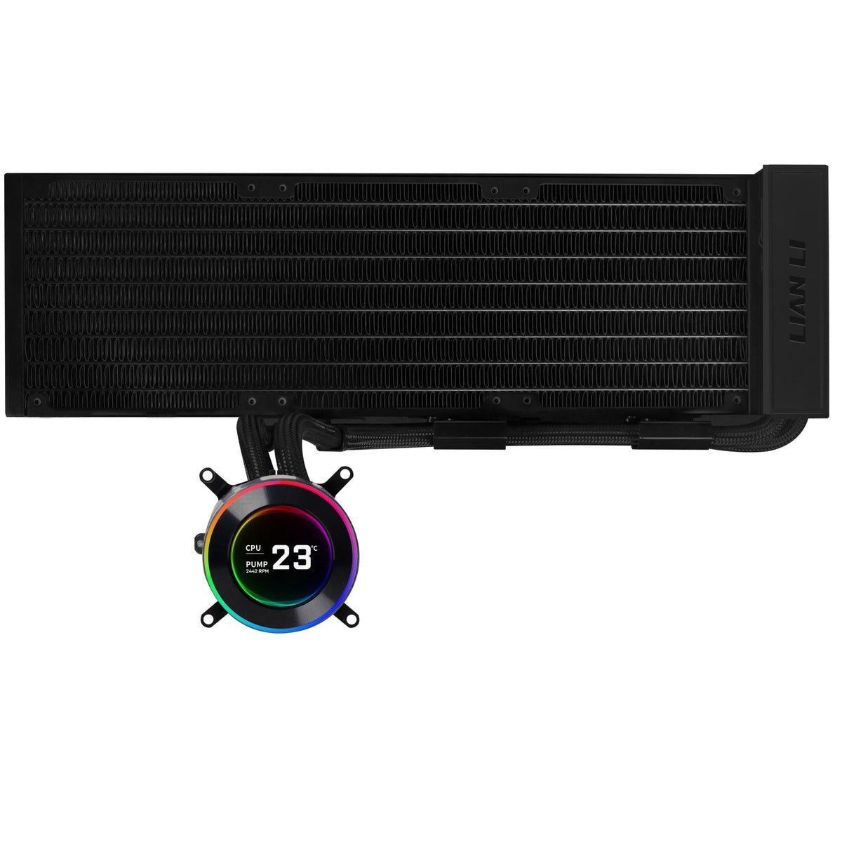 Lian Li Hydroshift II LCD-C, 360N fanless, Black Lian Li