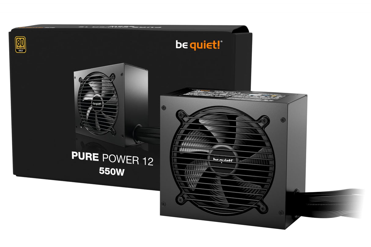 Be quiet Pure Power 12 550W (black, 1x 12-pin high power GPU, 2x PCIe, 550 watts)