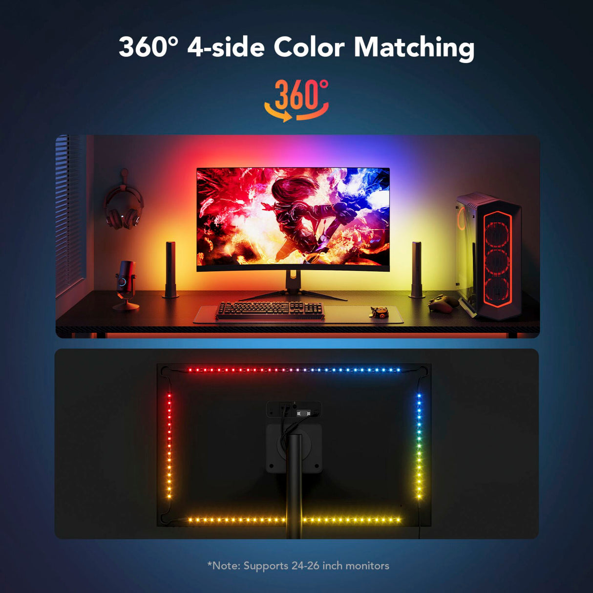 Govee PC Monitor Pro Kit För 27&quot; - 34&quot; Bildskärmar