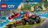 LEGO 60412 Stadsbrand Terrängfordon Med Räddningsbåt, Byggsats
