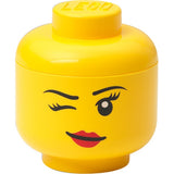 Room Copenhagen LEGO Storage Head "Whinky", mini, storage box (yellow) Room Copenhagen