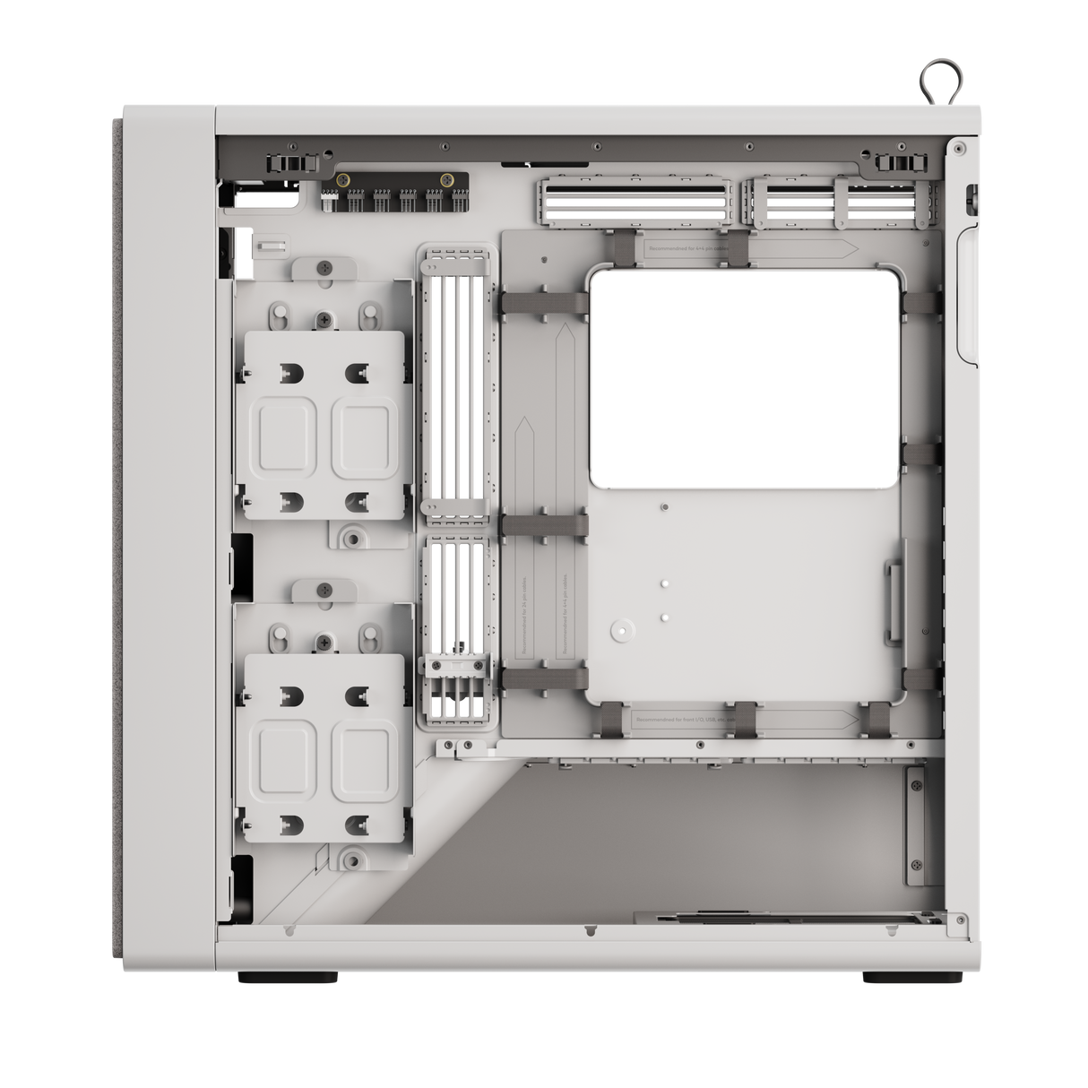 HAVN BF 360 Flow – vitt MidTower-chassi med förinstallerade högpresterande fläktar