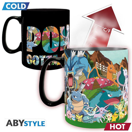 Pokemon - Heat Change Mug - Gotta Catch Em' all Abysse