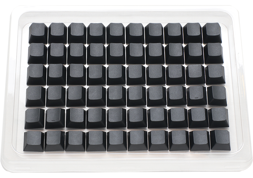 Ducky Blank - 132 Keycap Set - Cherry Profile - PBT - Svart