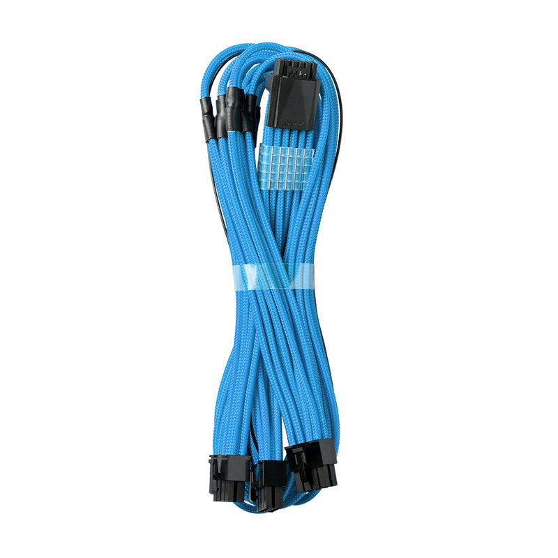 CableMod RT-Series Pro ModMesh 12VHPWR Till 3x PCI-e-kabel För ASUS/Seasonic - 60 Cm, Ljusblå