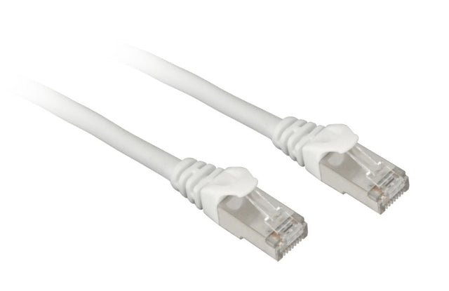 Hvidt Sharkoon RJ45 netværkskabel på én meter