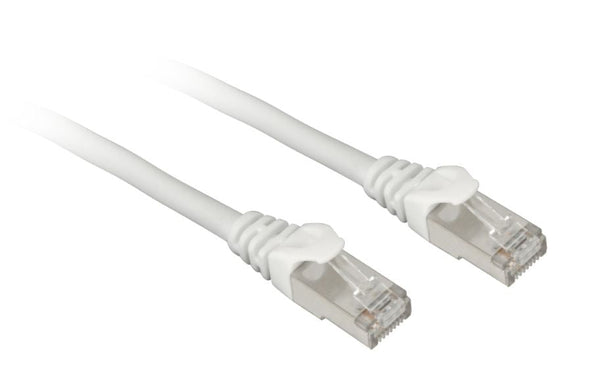 Sharkoon RJ45 S/FTP netværkskabel med Cat.7a-råkabel – hvid, 3 m