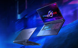 ASUS ROG Strix G16 G614FP-S5062W – illustreret i brug (vinkel 3); tastaturlayout illustrativt