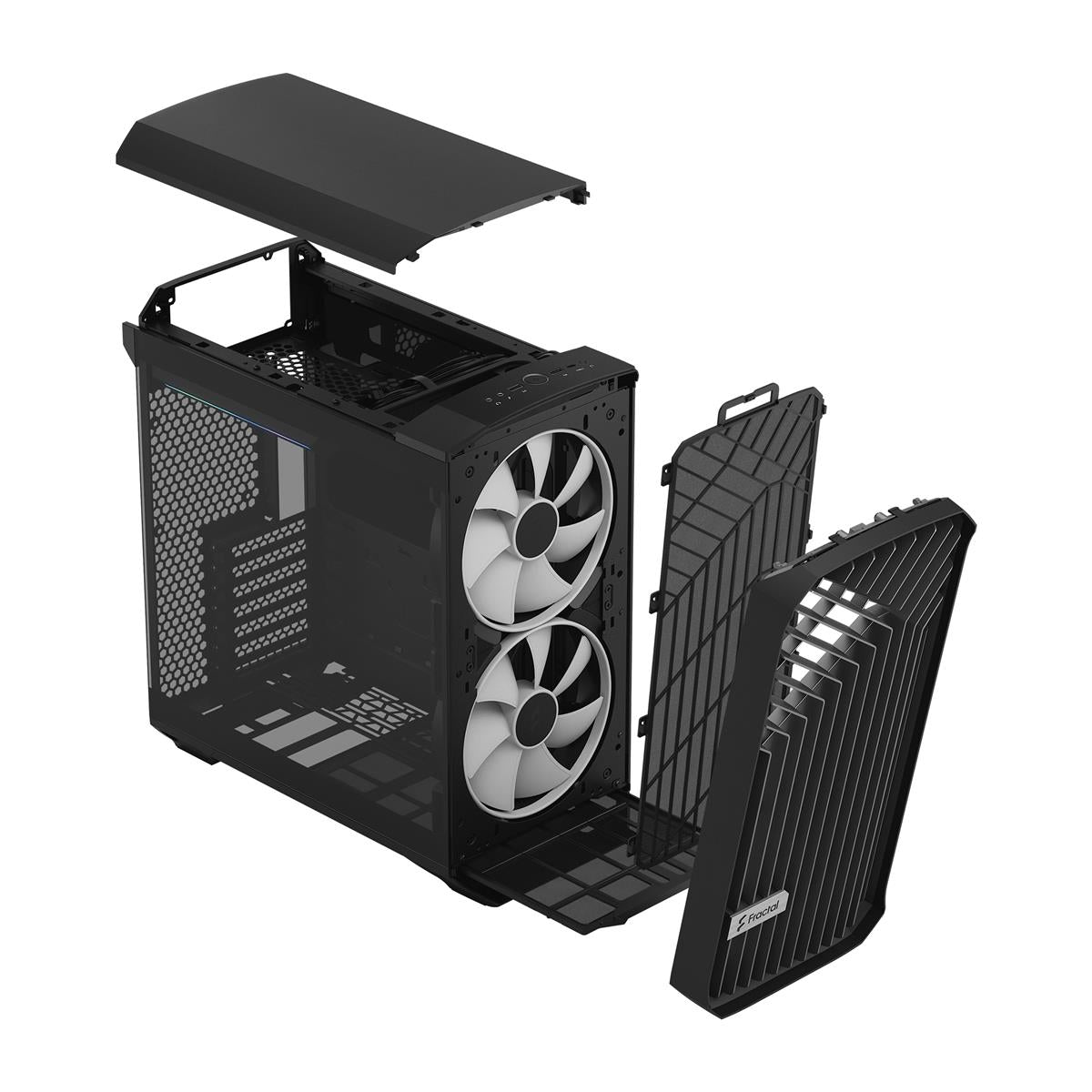 Fractal Design Torrent Kompakt RGB Svart TG Ljusfärg