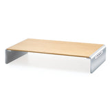 j5create JCT425-N – skærmstativ i træ med USB-C-dock – Træstativ med dock set skråt