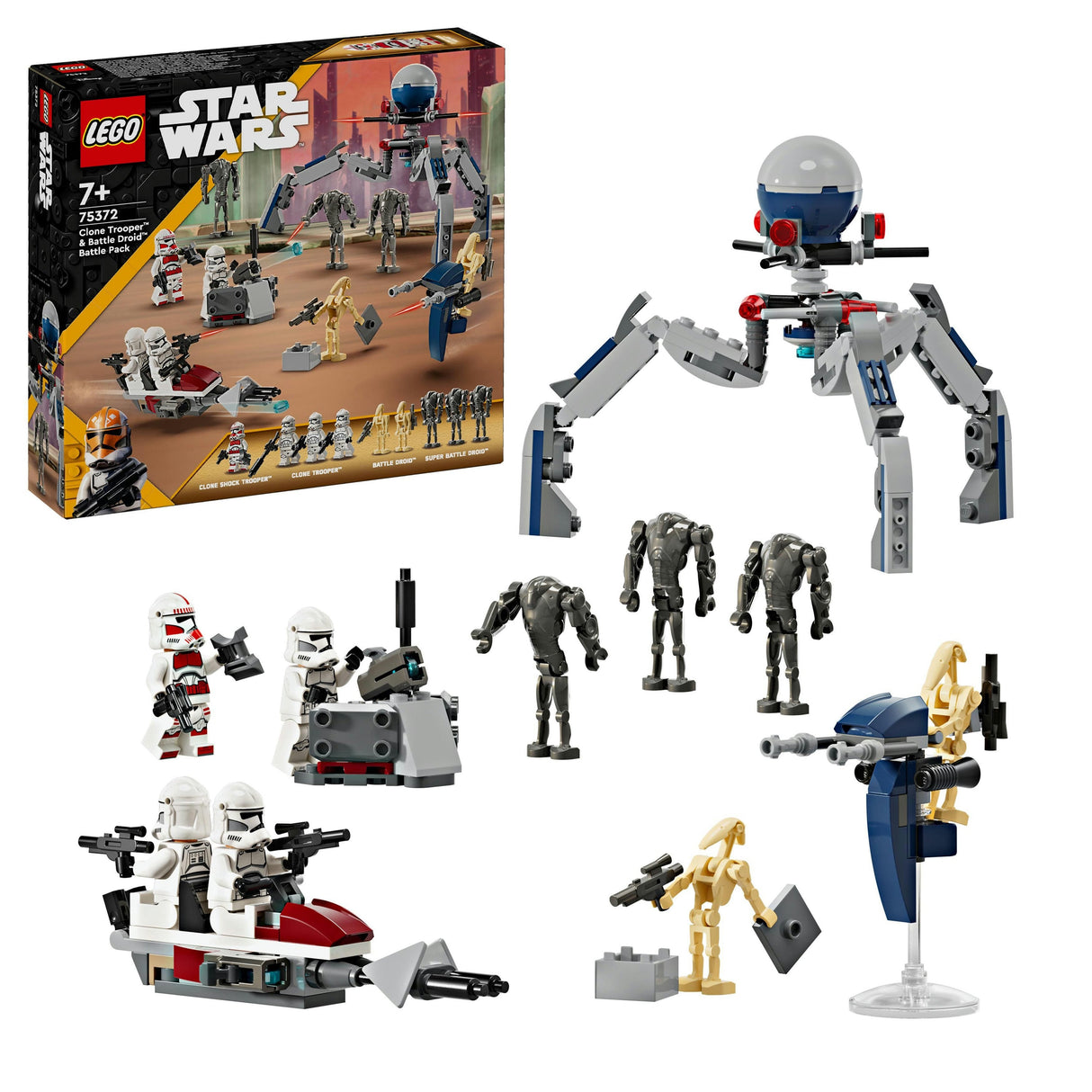LEGO Star Wars - Clone Trooper™ &amp; Battle Droid™ Battle Pa (75372)