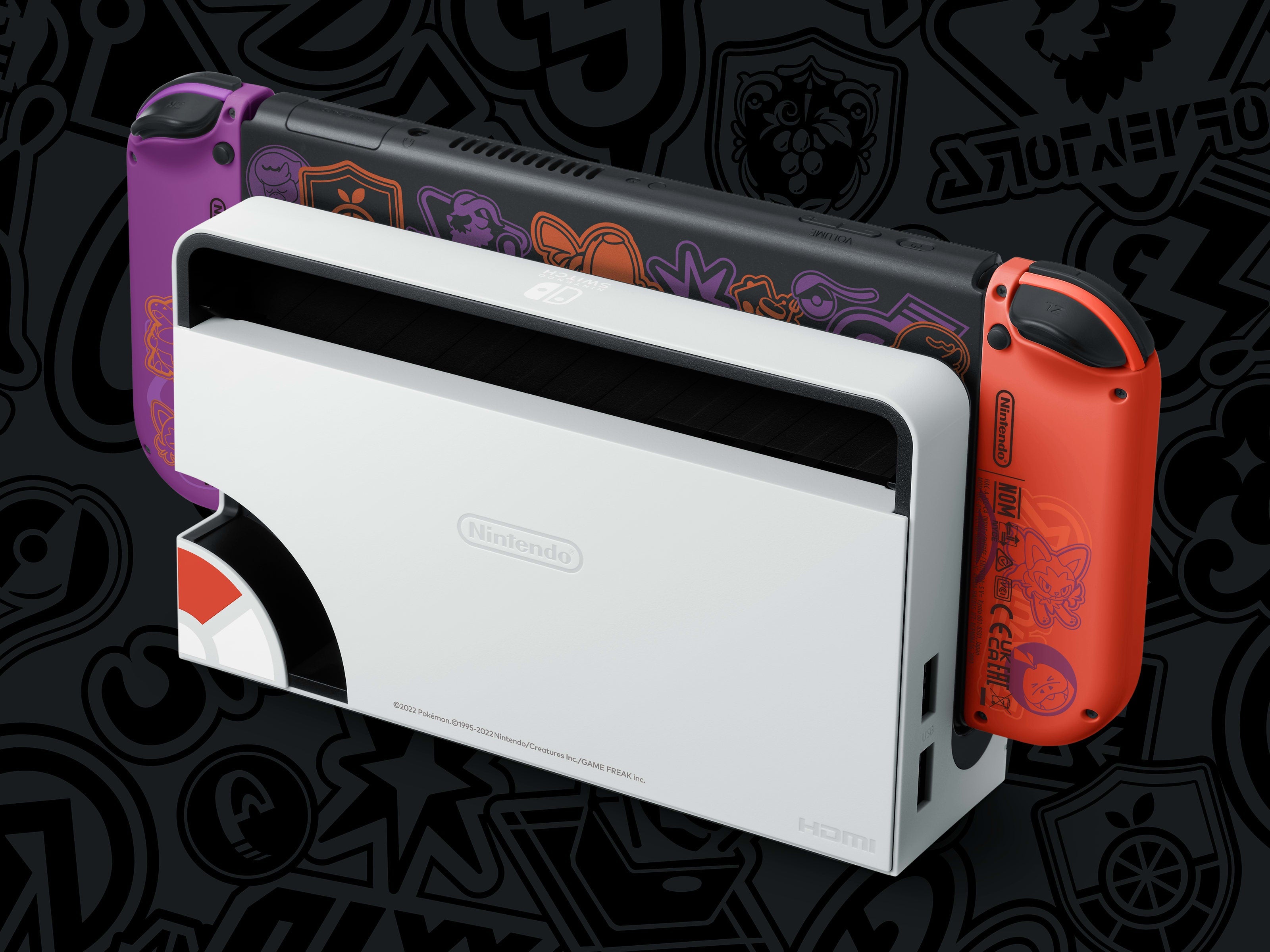 Nintendo Switch OLED Pokemon Crimson & Purple Edition