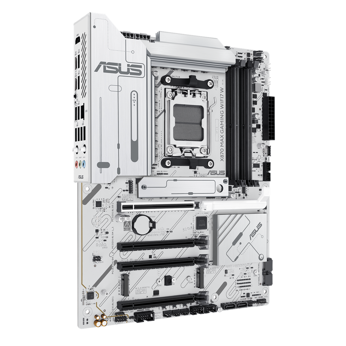 ASUS X870 MAX GAMING WIFI7 WHITE (ATX, X870, AM5, DDR5) ASUS