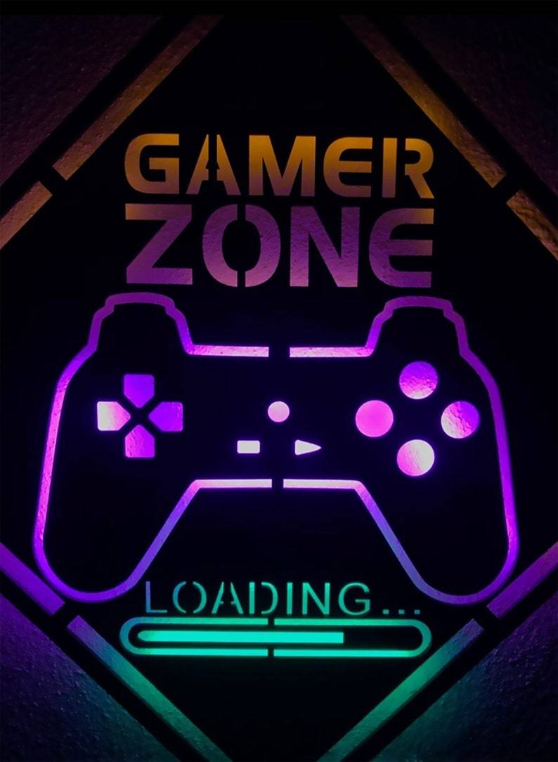 Geekd - Gamer Zone LED-lampa