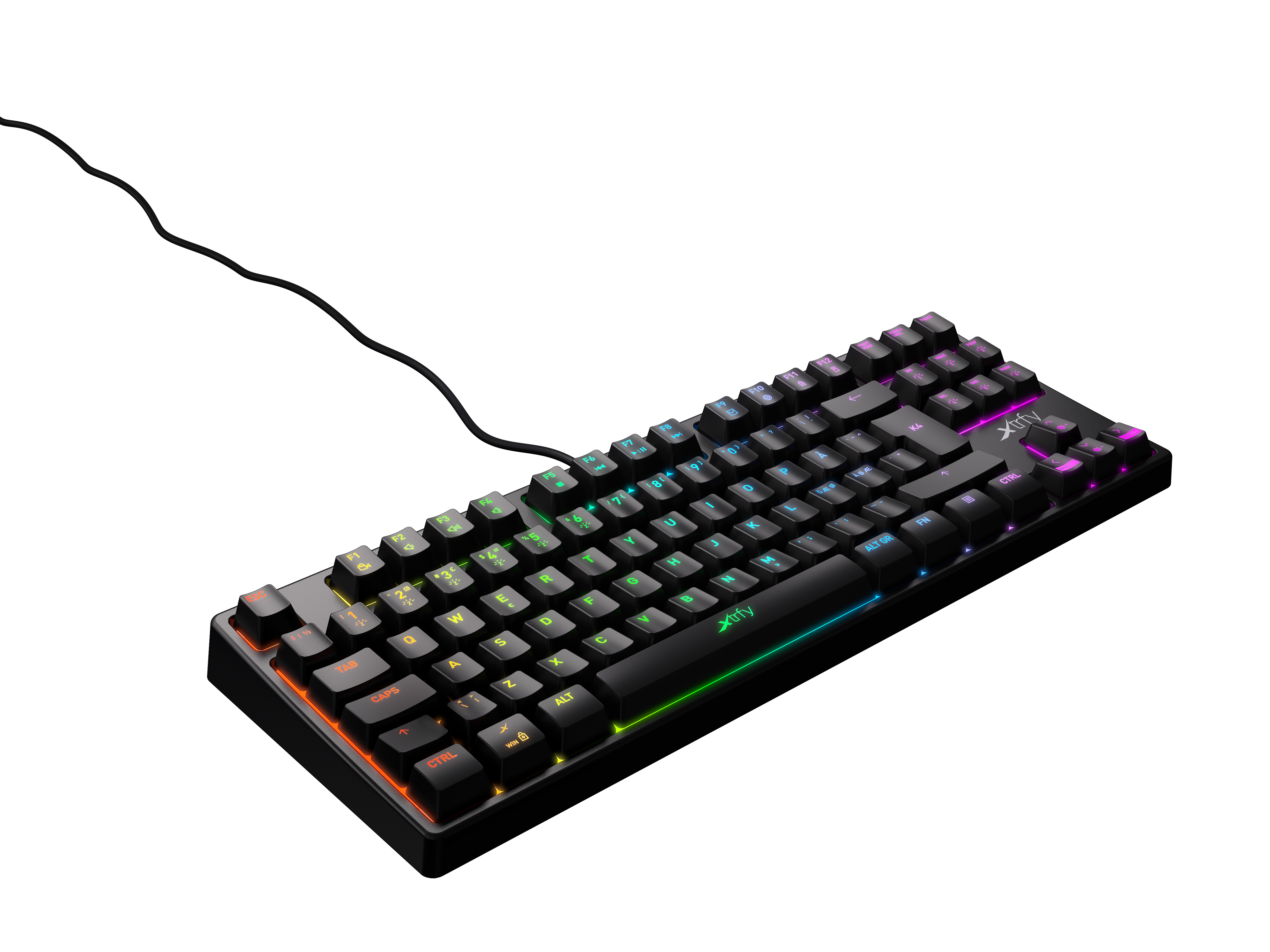 Xtrfy K4 RGB TKL SVART Mekaniskt Speltangentbord RGB