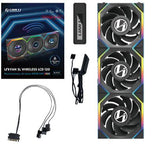Lian Li UNI FAN SL Trådlös LCD Reverse, 3-pack, Svart - 120mm