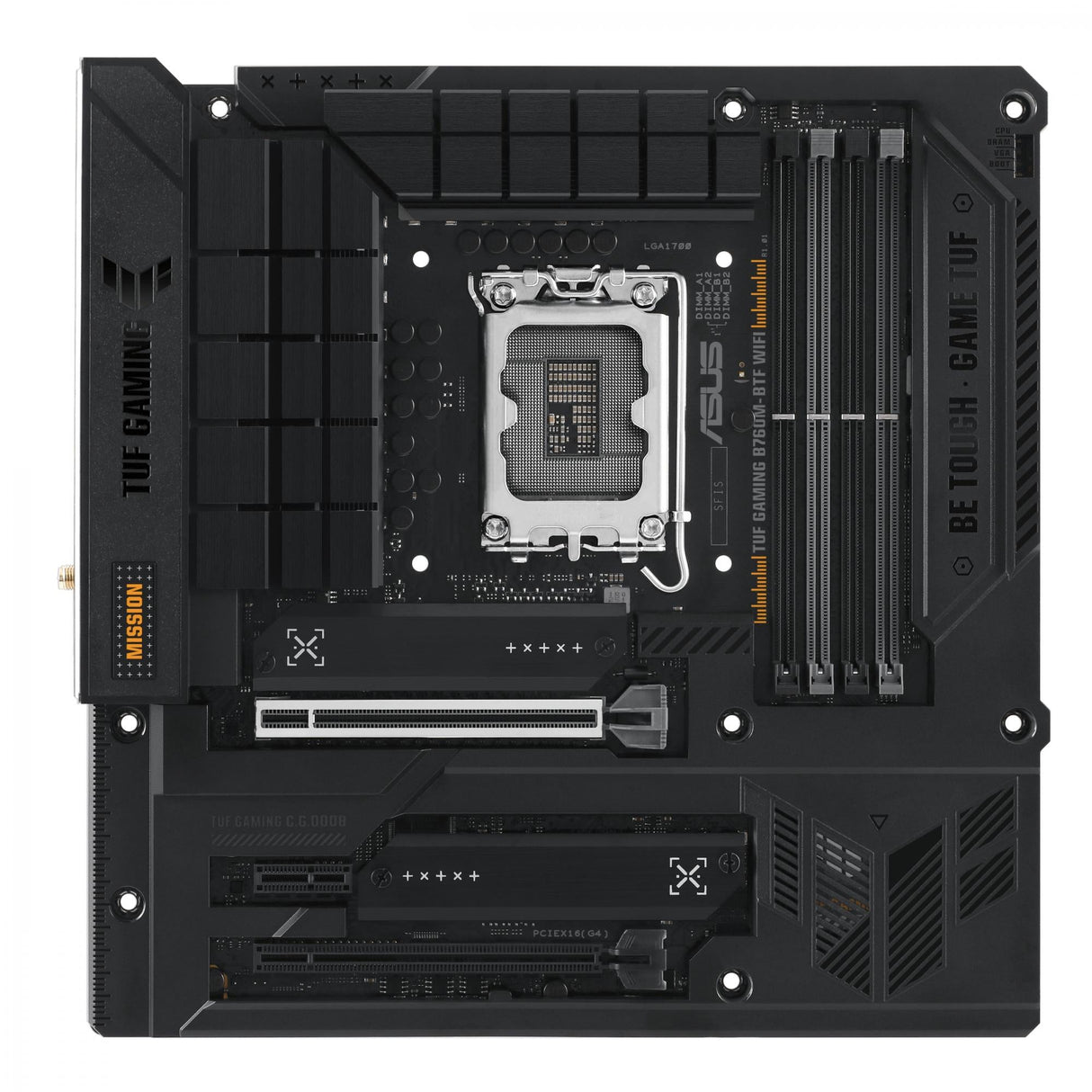 ASUS TUF GAMING B760M-BTF WIFI (mATX, B760, LGA 1700, DDR5)