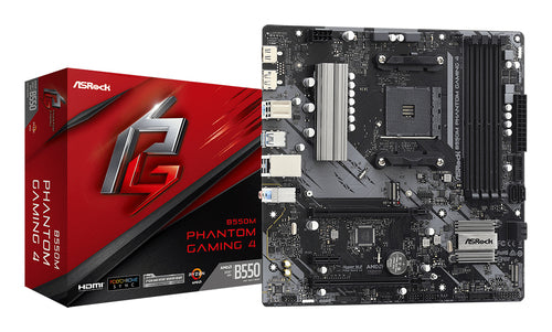 ASRock B550M Phantom Gaming 4 bundkort - produktbillede 1