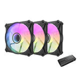 Datorfläktset Darkflash INF8 ARGB, 3in1 120x120 (svart)