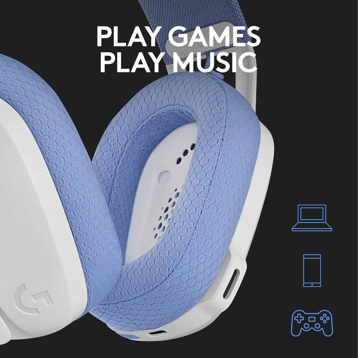 Logitech - G435 Lightspeed Wireless Gaming Headset - Vit