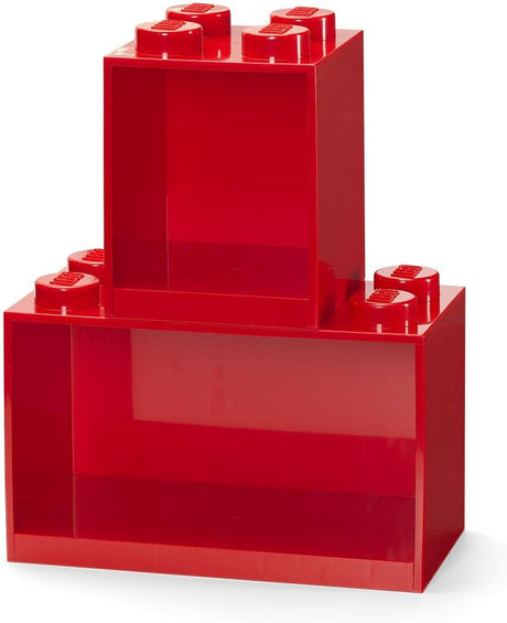 Room Copenhagen LEGO Regal Brick Shelf 8+4, Set 41171730 (red, 2 shelves) Room Copenhagen
