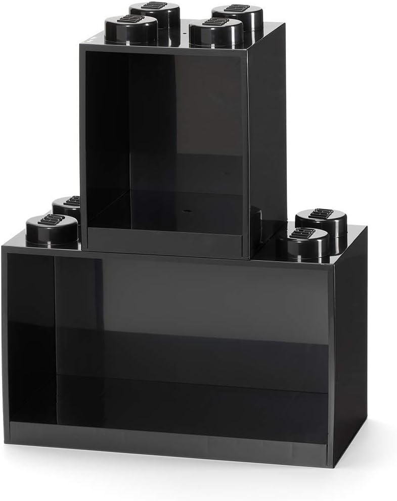 Room Copenhagen LEGO Regal Brick Shelf 8+4, Set 41171733 (black, 2 shelves) Room Copenhagen