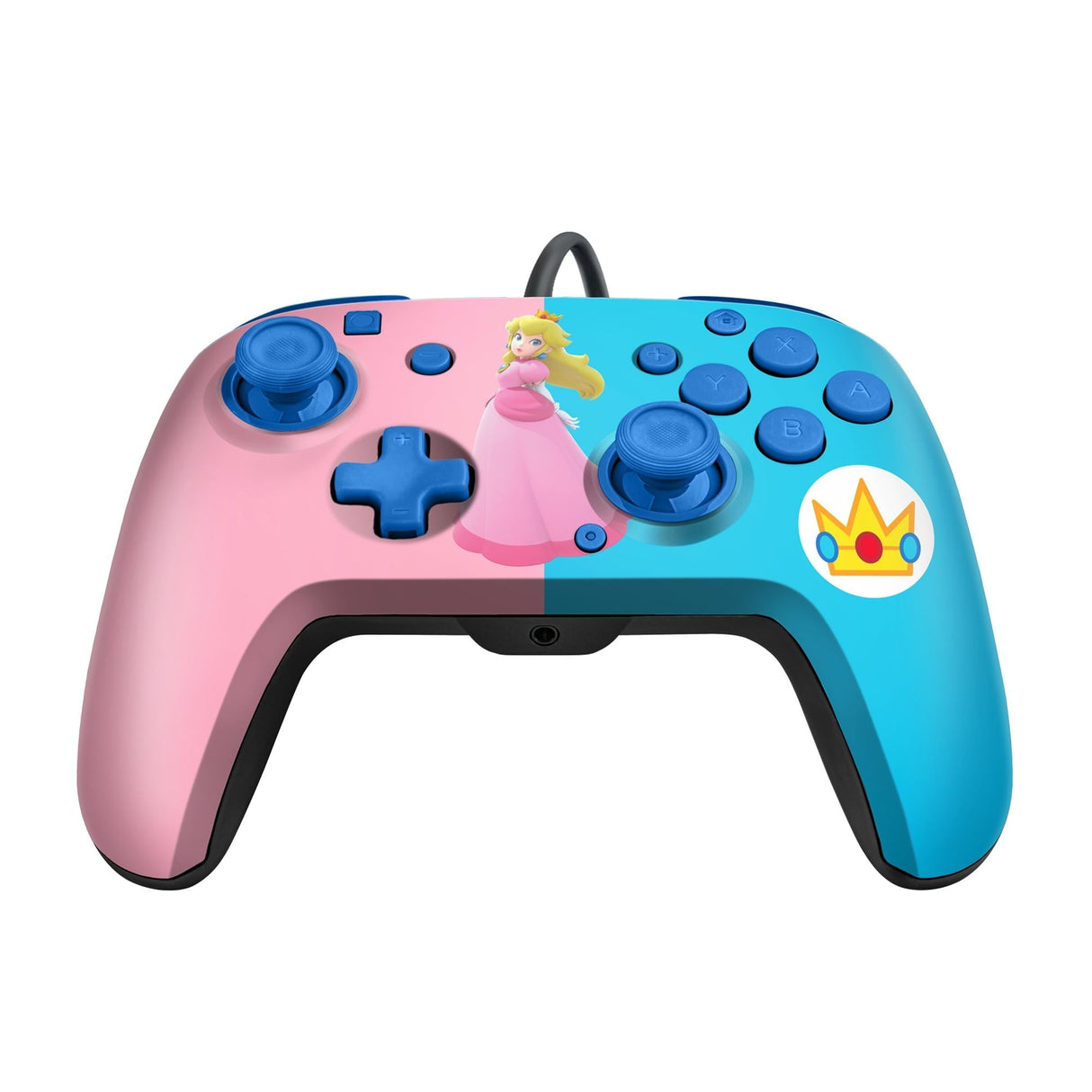 PDP Faceoff Deluxe Audio Wired Controller Peach Licensed Switch