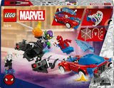 LEGO 76279 Marvel Super Heroes Spider-Man&#039;s Racing Car &amp;amp; Venom Green Goblin Construction Toy