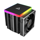 Montech Metal DT24 Premium - CPU-kylare, ARGB topplock, 2x 120 mm PWM-fläktar, LGA1700 + AM5-stöd, 270W TDP