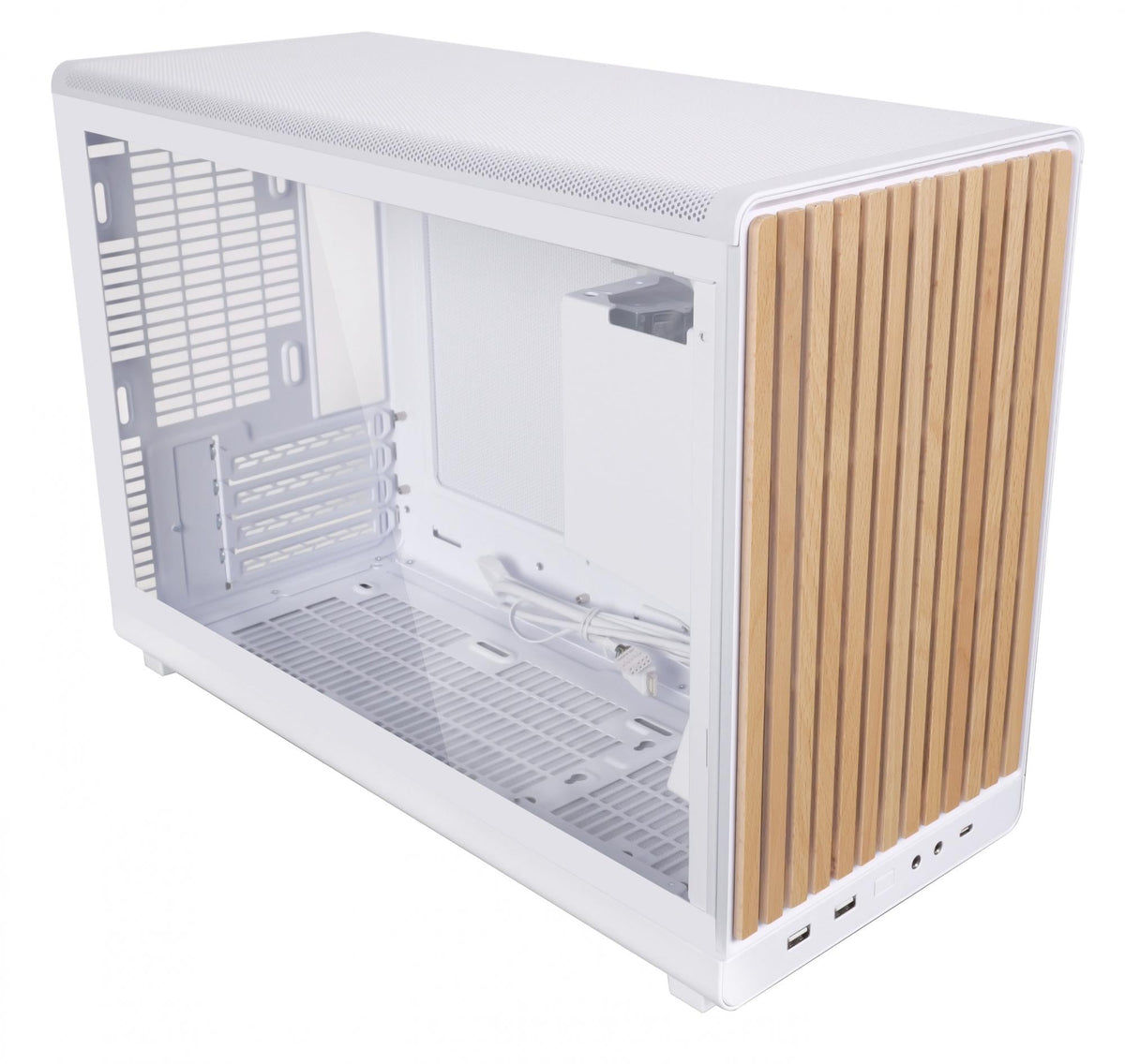 Lian Li A3- mATX-Wood edition, White, Birch, glass panel Lian Li