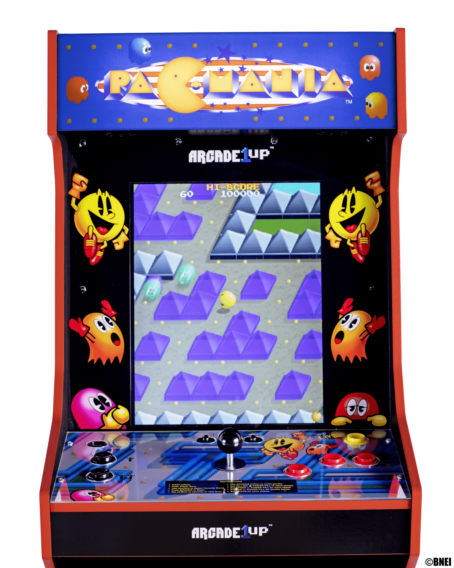 ARCADE 1 UP PAC-MANIA LEGACY 14-I-1 WIFI-AKTIVERAD ARCADE MACHINE