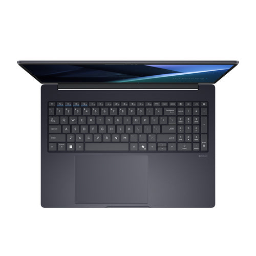 ASUS ExpertBook B5 B5605CCA-PL0939X – taster og arbejdsflade set ovenfra; tastaturlayout illustrativt