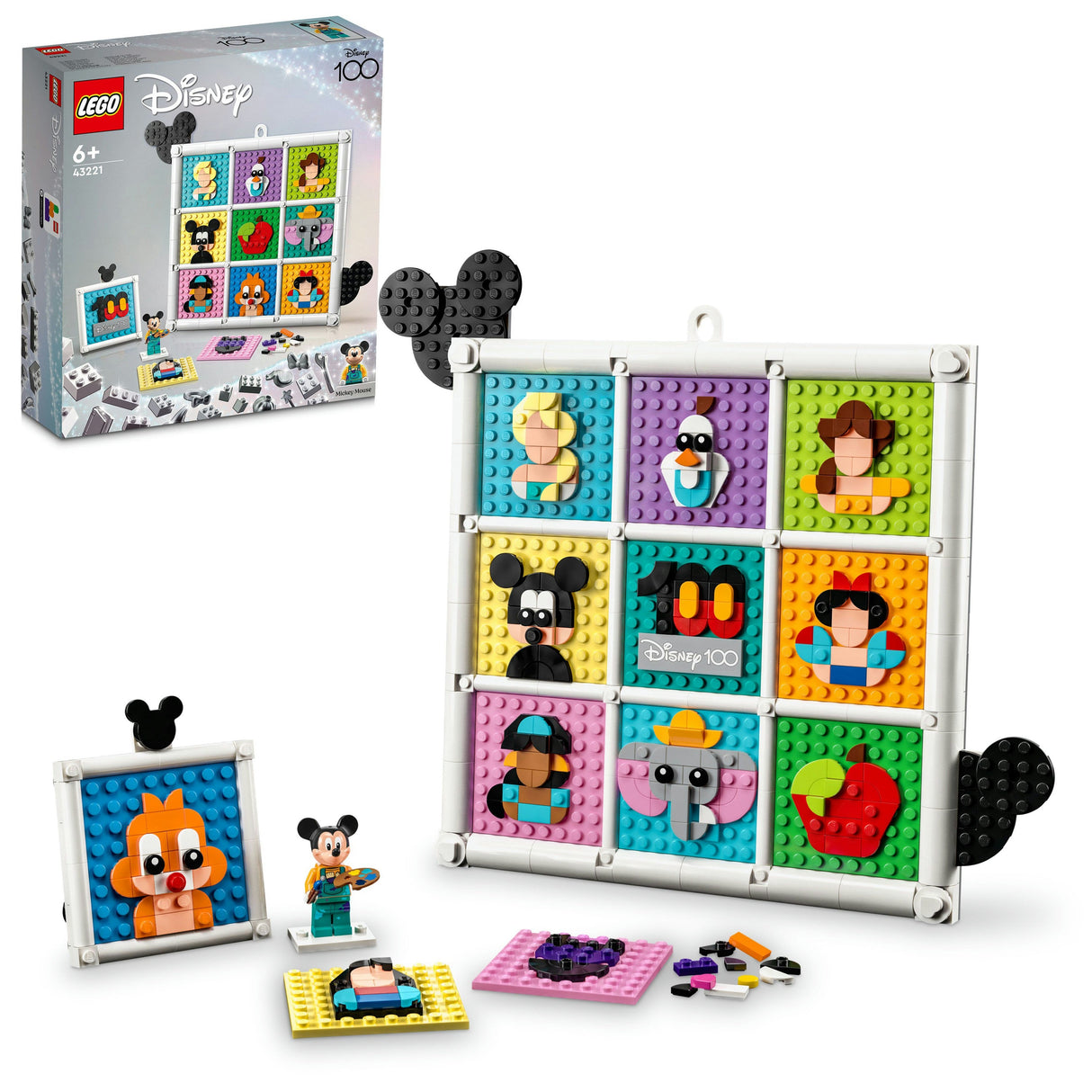 LEGO 43221 Disney 100 år Disney Animerade Ikoner Byggleksak