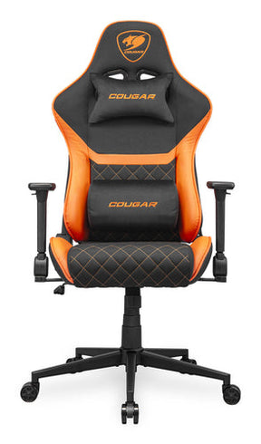 COUGAR Armor One V2 F, PVC/stof, sort/Orange gamingstol – produktvisning