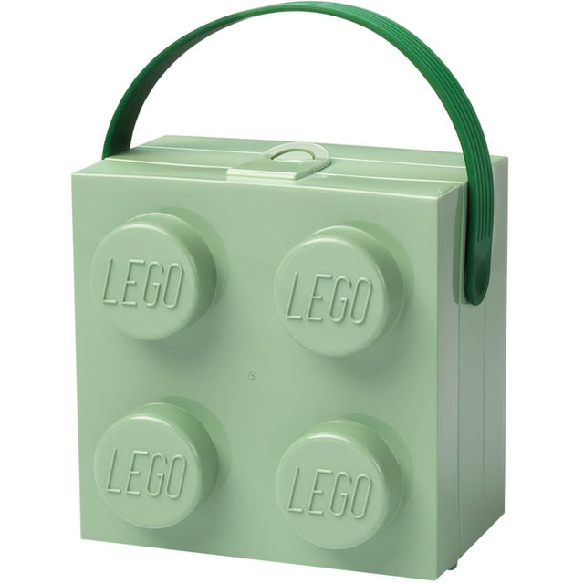 Room Copenhagen LEGO Box with Handle, Storage Box (light green) Room Copenhagen