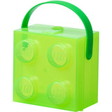 Room Copenhagen LEGO Box with Handle, Storage Box (light green/transparent) Room Copenhagen